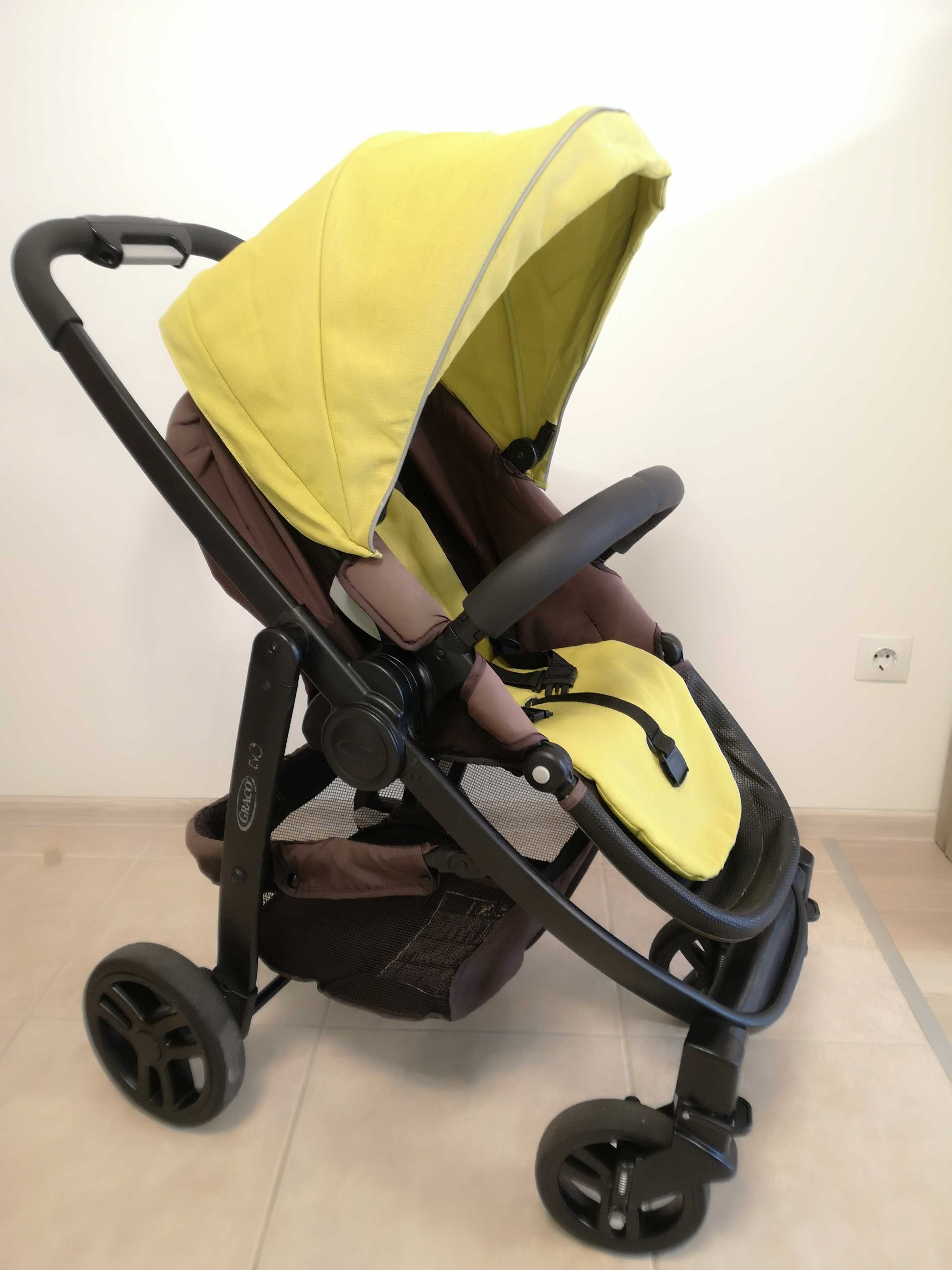 Бебешка количка Graco Evo 2в1 Lime / Детска лятна количка Moni Billy