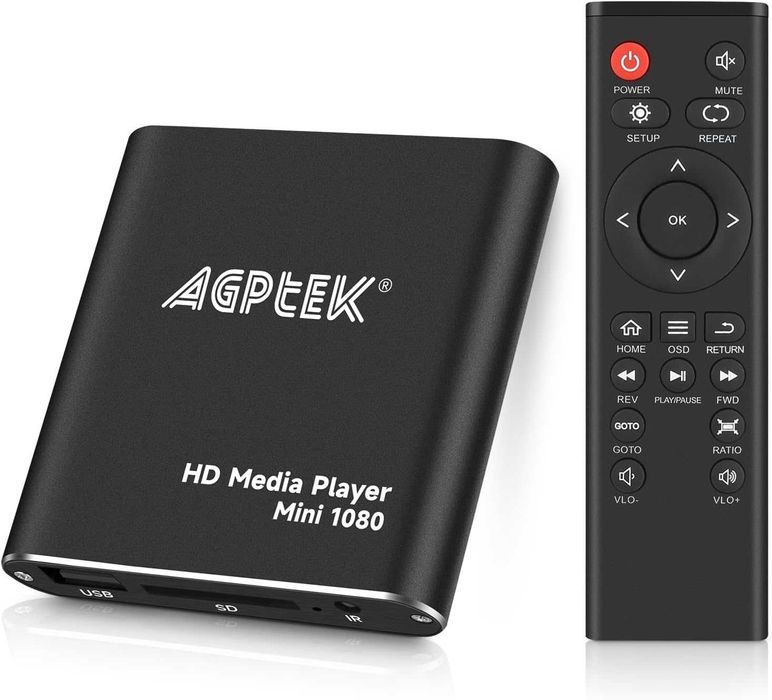 Player media digital HDMI Full-HD 1080p USB HDD -MKVRM- și carduri SD