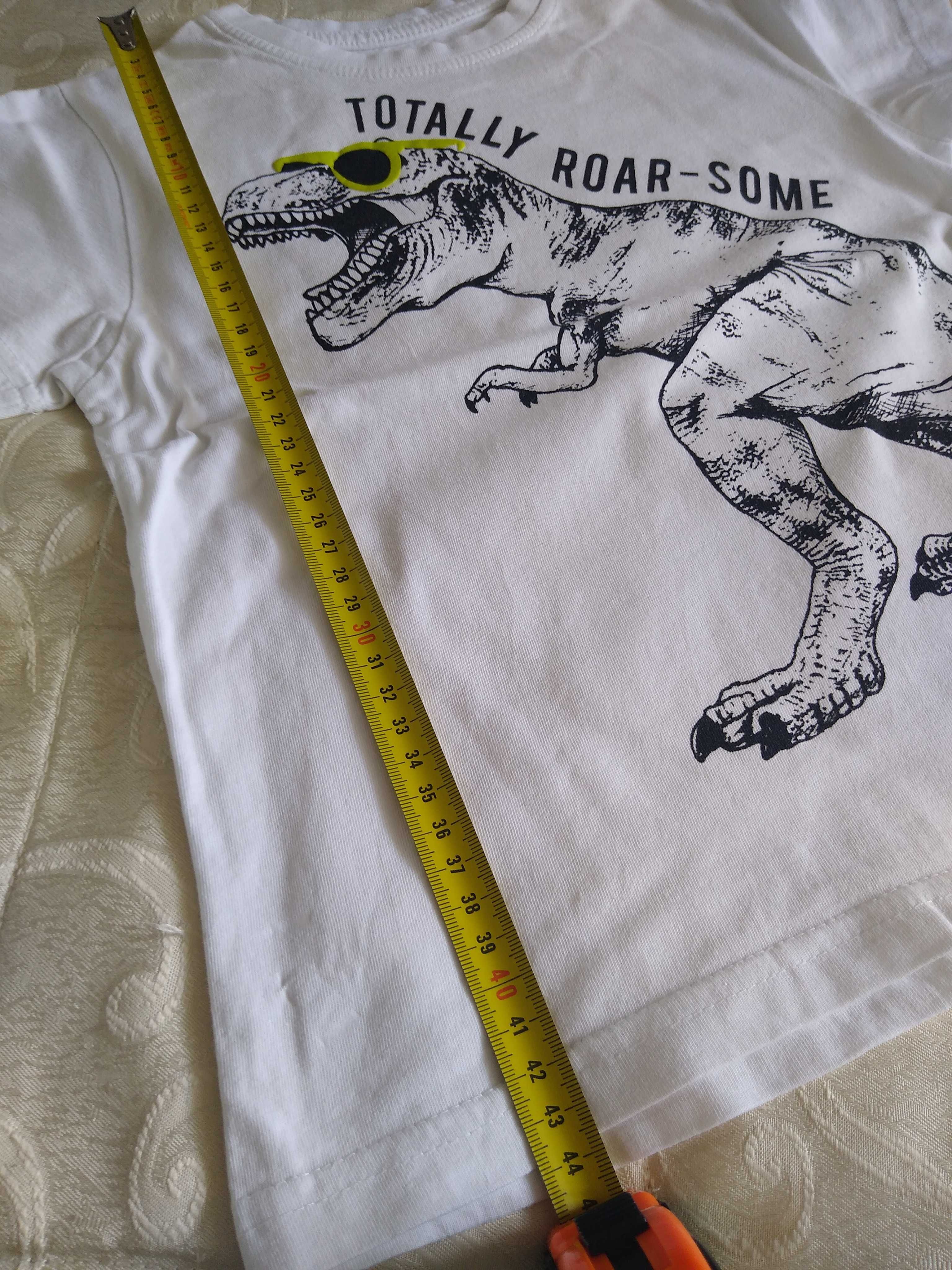 Tricouri frumoase cu dinozauri, 5-6 ani