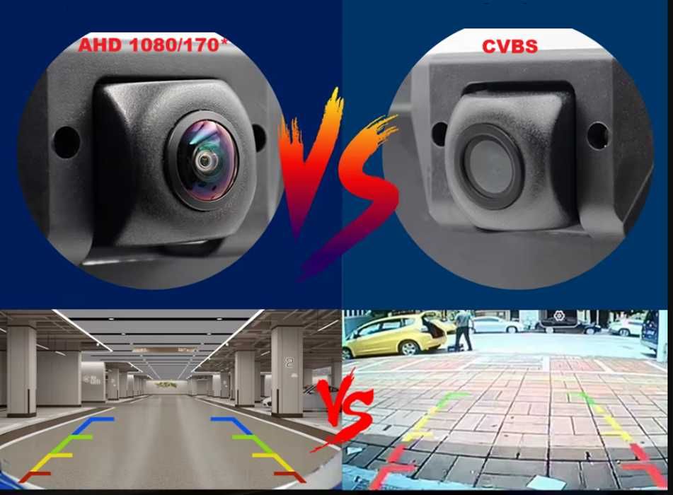Camera marsarier AHD 1080/ 170 grade pe suport de numar inmatriculare