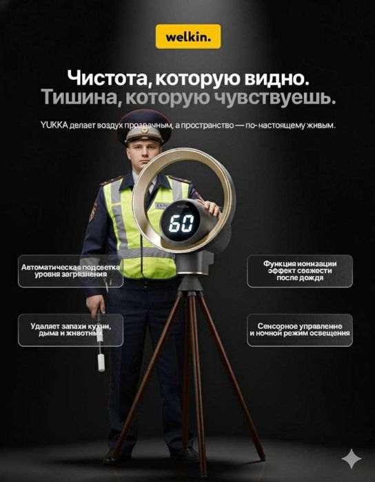 Срочно.!! Лучшая Цена‼️‼️ Очиститель воздуха Welkin YUKKA + вентилятор