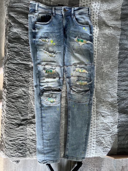 Blugi albaștri custom