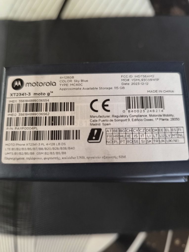 Motorola Moto G 14