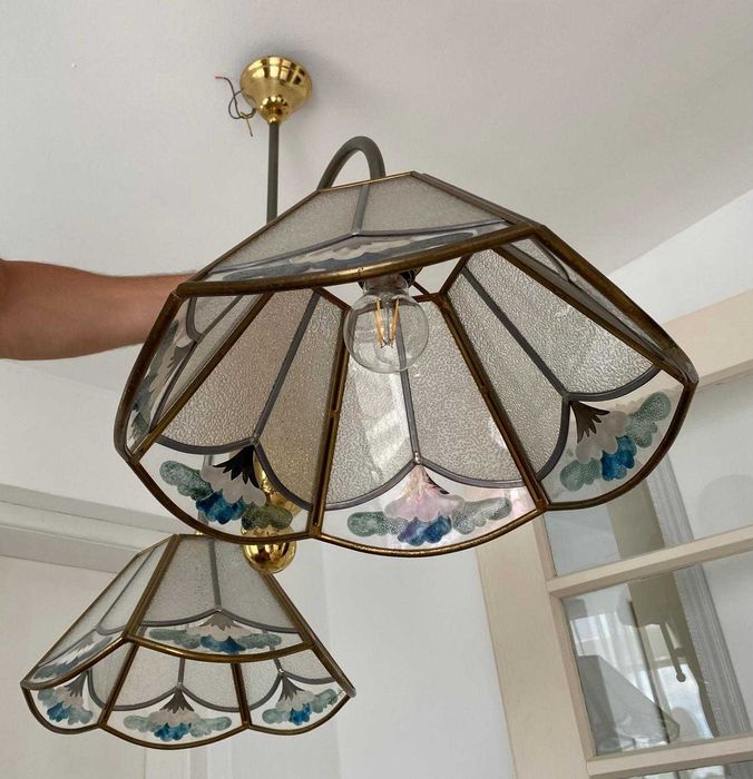 Vând set candelabru lustră tavan