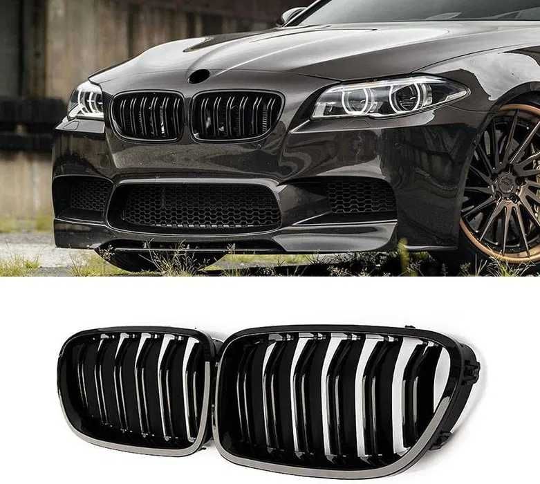 Бъбреци с двойни ребра M5 черен лак БМВ / BMW F10 , F11 / 2010 - 2017