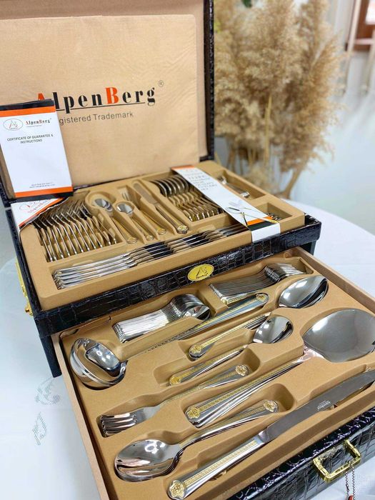 Прибори за хранене 112 части лукс