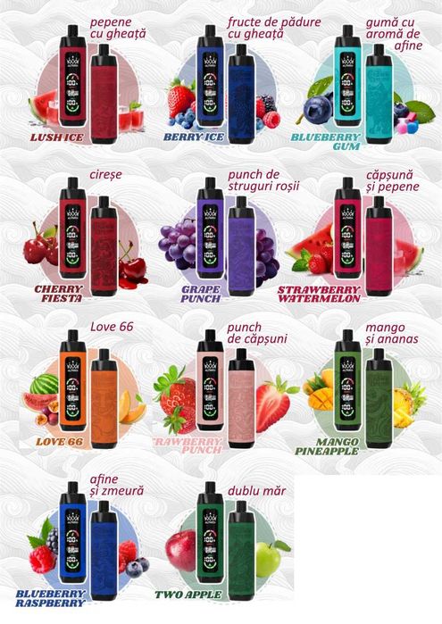 Vape/Shisha CrownBar 20.000 puff - de unică folosință