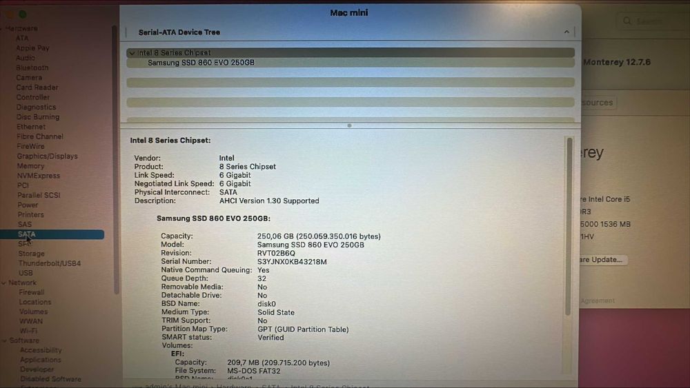 Mac Mini Late 2014 A1347 1,4 GHz Dual-Core Intel i5 4GB RAM 250GB SSD