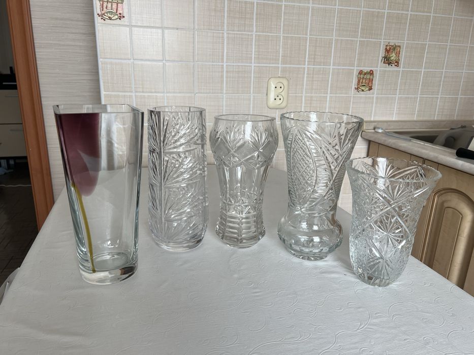 Вазы хрустальные