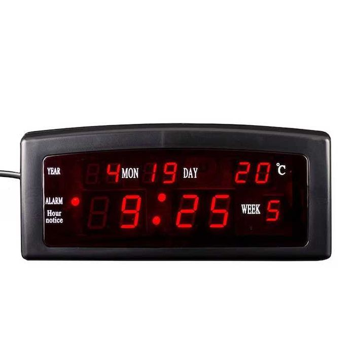 Ceas digital de masa 909A cu LED rosu, alarma calendar si temperatura
