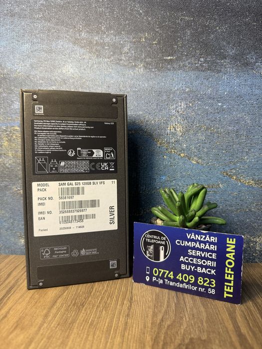 Samsung Galaxy S25/128Gb/Garantie 2Ani Centrul de Telefoane/Rate
