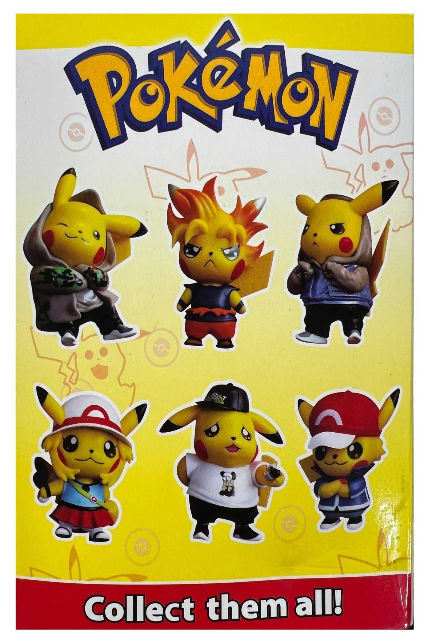 Set 6 Figurine Pokemon Pikachu, POP de colectie, 10 cm