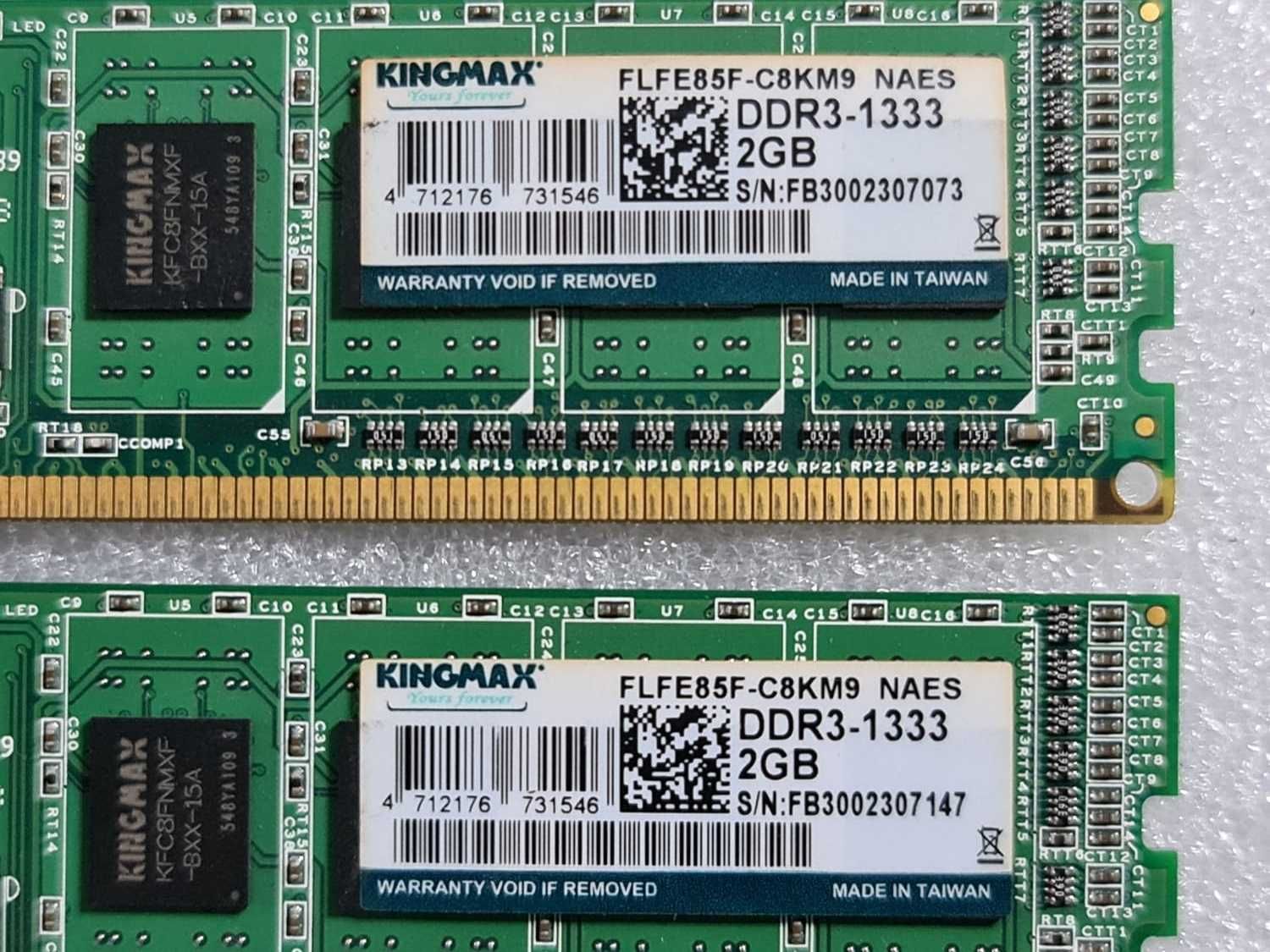 Memorie RAM Kingmax 2GB DDR3 1333MHz FLFE85F-C8KL9 NAES - poze reale