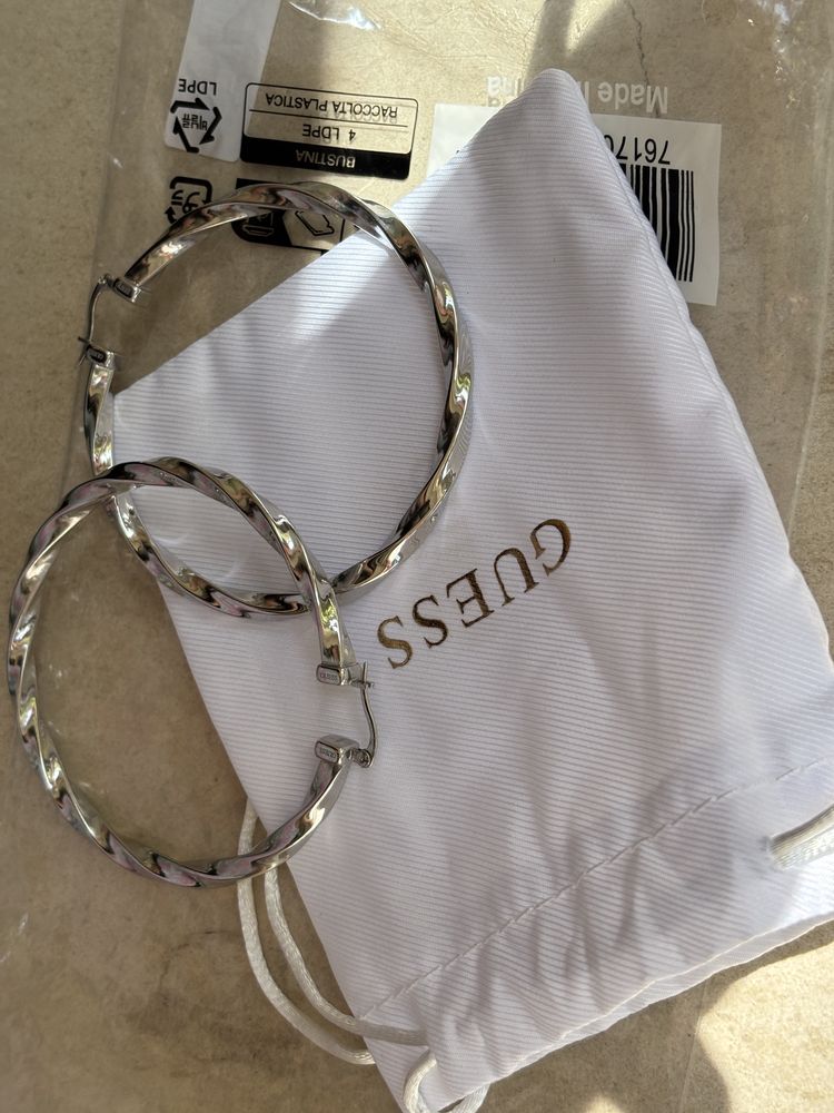 Сребърни обеци Guess