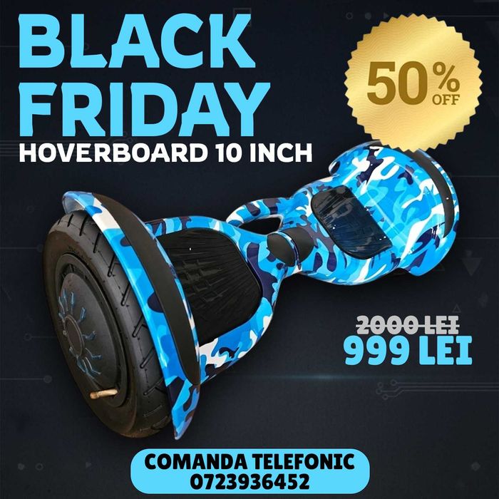 Hoverboard copii 10inch NOU | GARANTIE -50% blackfriday 6.5 / 8 inch