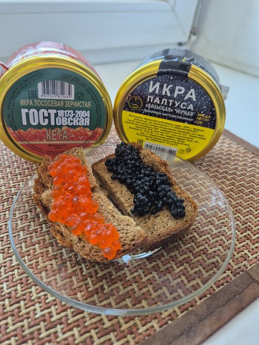 Икра кета,палтус