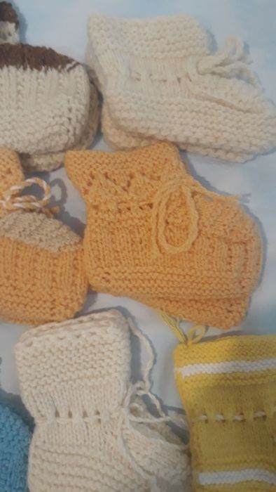 Плетени терлички за бебета-нови