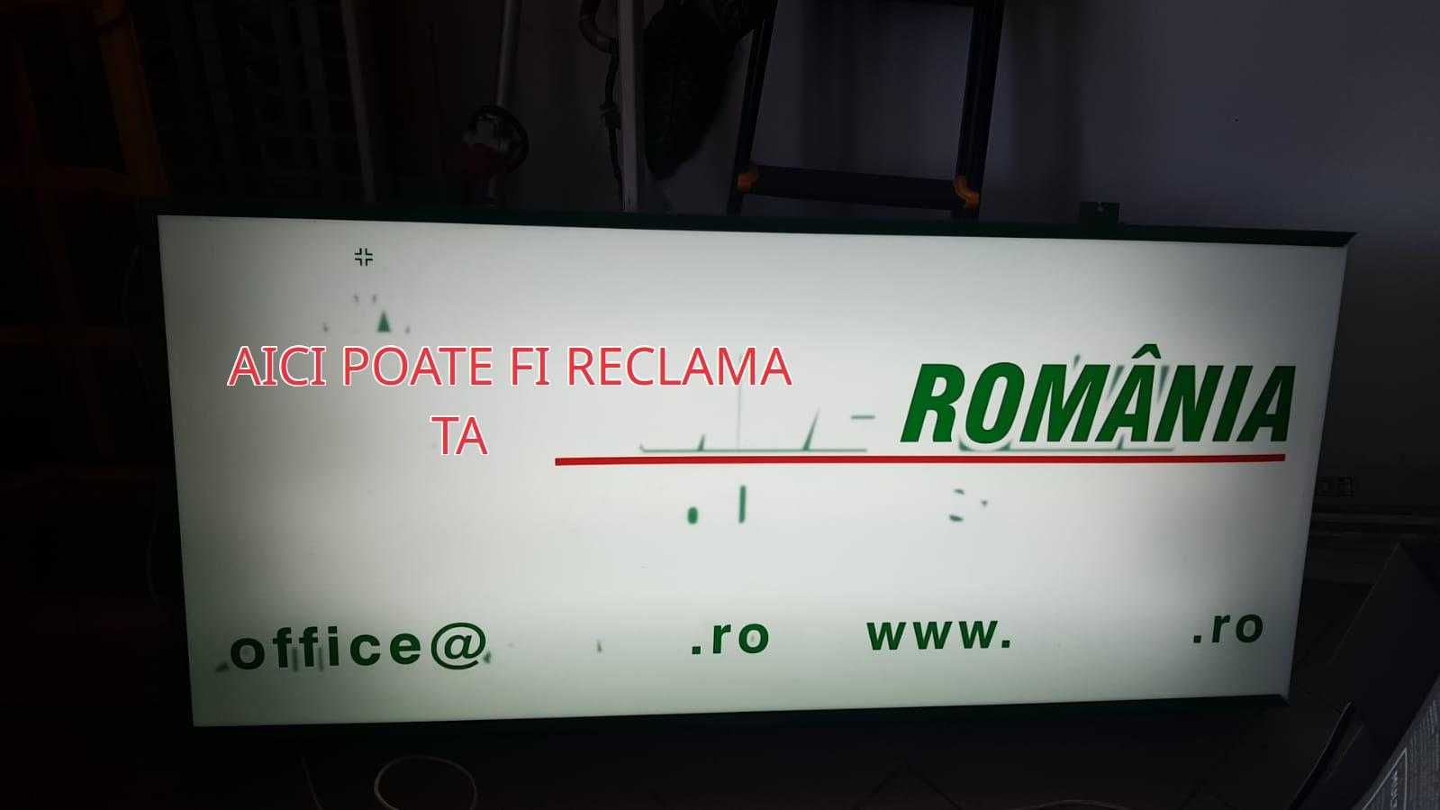 Panou firma  luminoasa simpla fata, exterior,