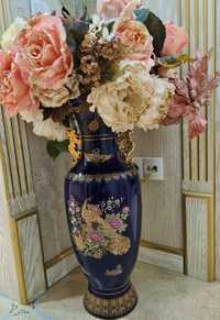 Фарфоровая напольная ваза