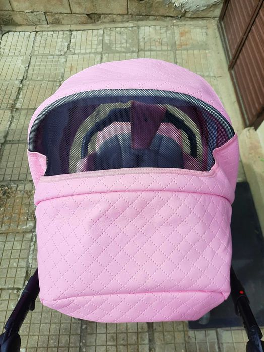 Розова детска количка Baby merc