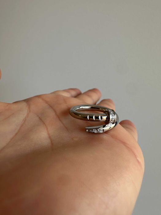 Inel tip cui Cartier 5 inox cristale