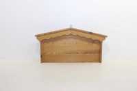 Ретро дървена кутия стойка за стена с кукички за редене на колекции