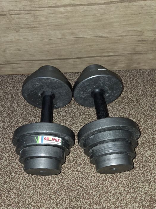 гантели по 10кг съёмные блины