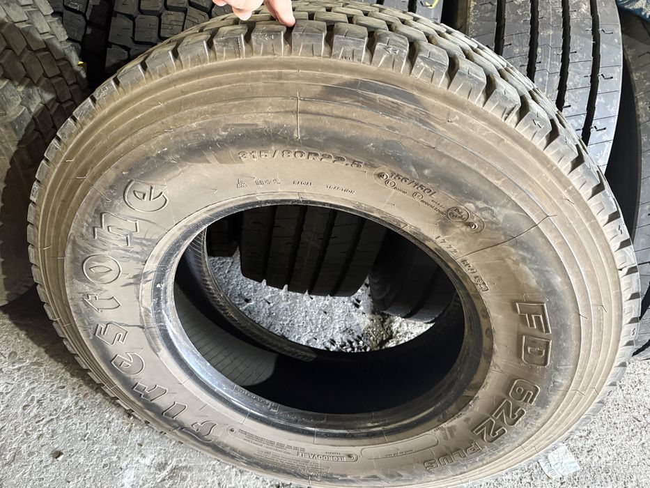 Anvelope canion 315/80r22,5 Firestone tractiune 2023, 14mm