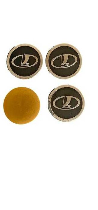 Метални стикери за капачки на джанти или тасове LADA 60 мм  4 броя