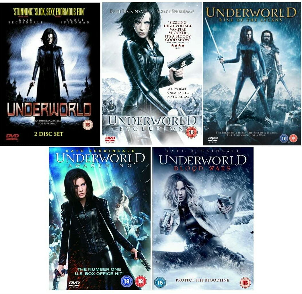 Filme DVD Underworld 1-5 Complete Collection ( Originale )