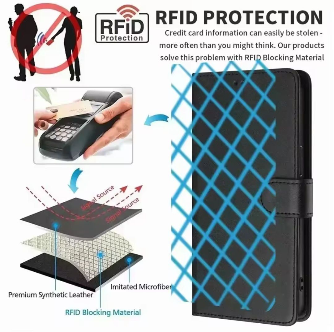 TCL 408 тип тефтер с RFID блокиране