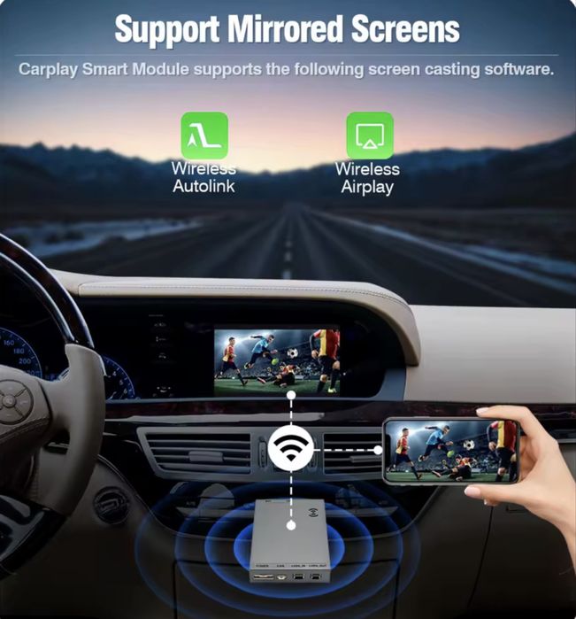Apple CarPlay & Androit auto W221