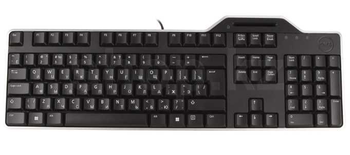 Клавиатура с картридером Dell KB-813, Black, USB