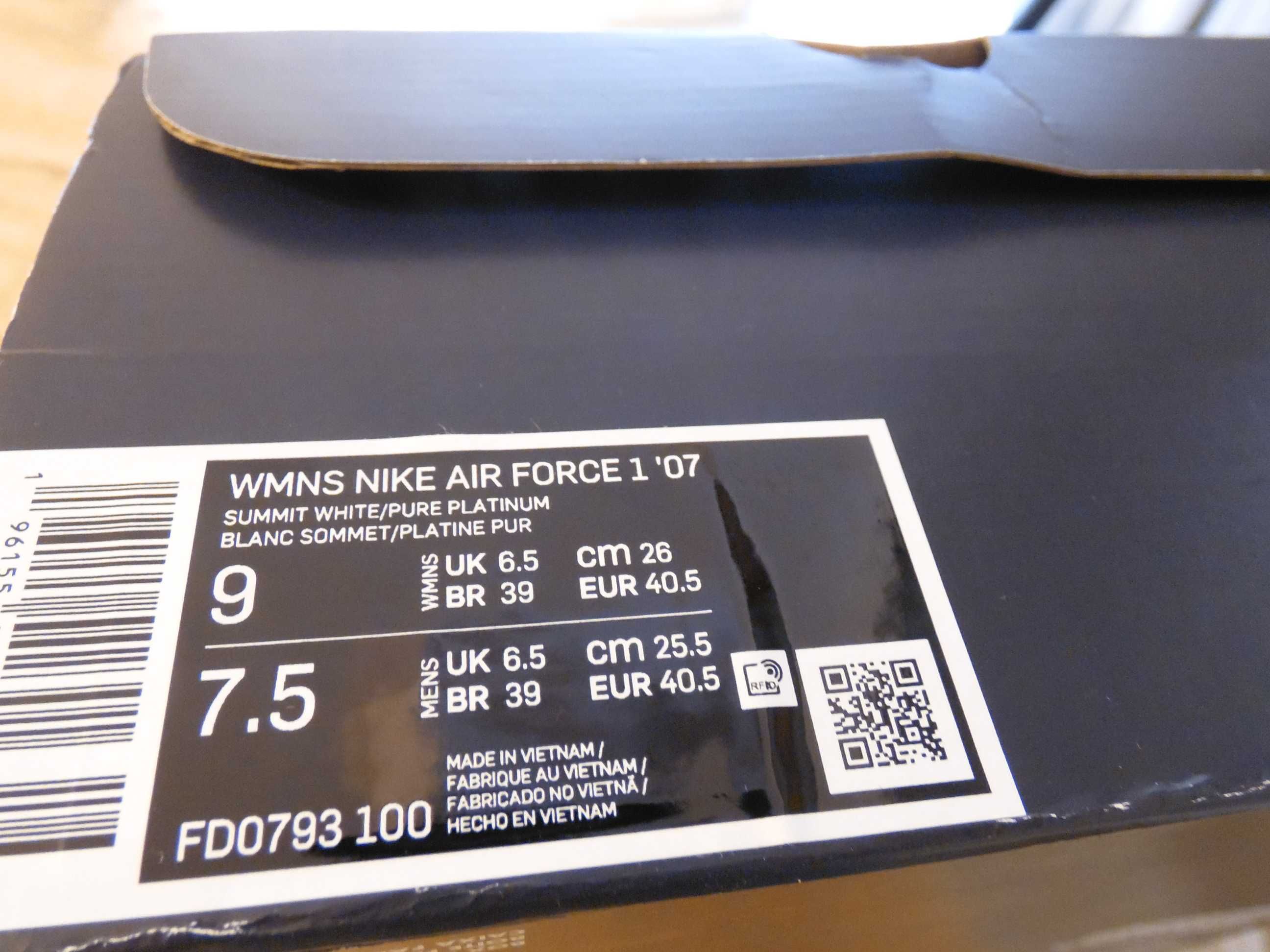 Nike Air Force 1 '07 "Starry Night" - 40,5 номер Оригинални!