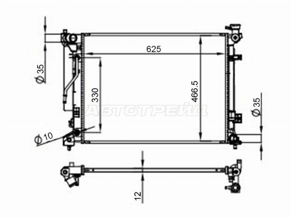 Радиатор Kia Optima