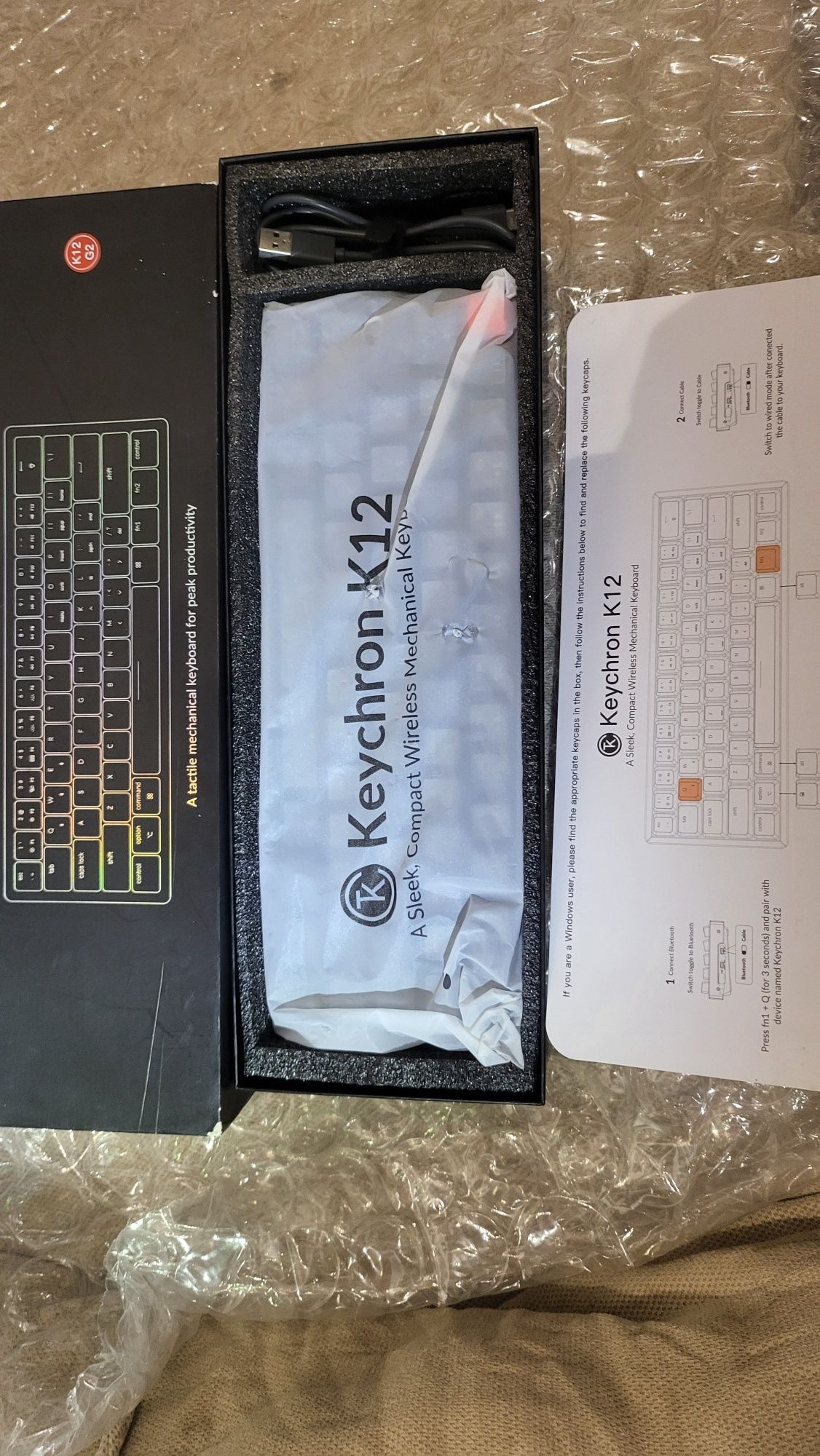 Нова механична Мини Клавиатура Keychron K12