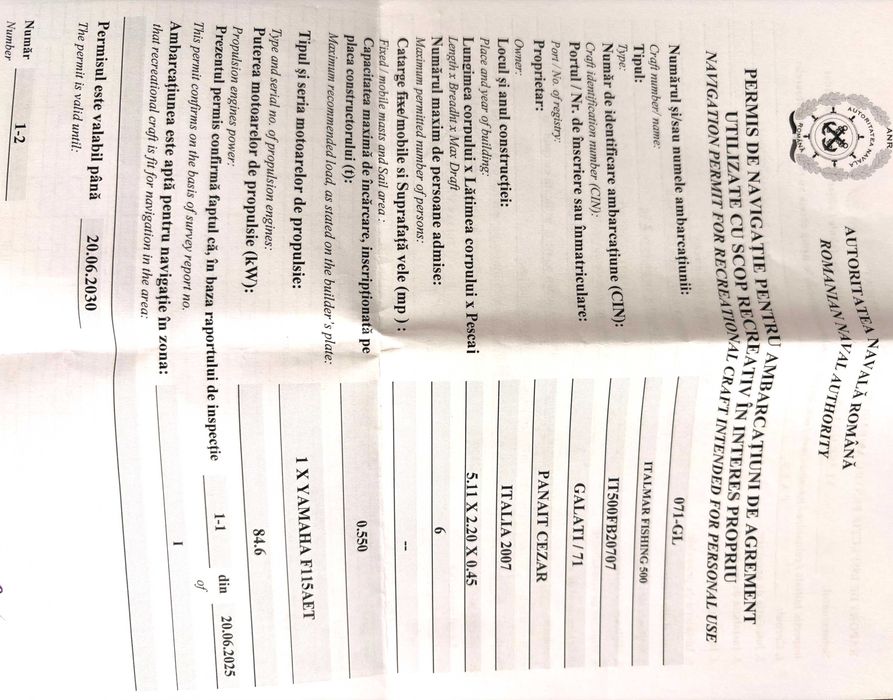 Vand barca Italmar Fishing 500