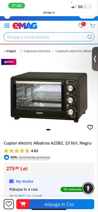 Cuptor electric albatros