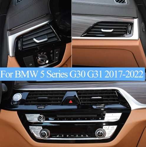 Централен въздуховод лява част BMW G30 G31 G32 черно БМВ Г30 Г31 Г32