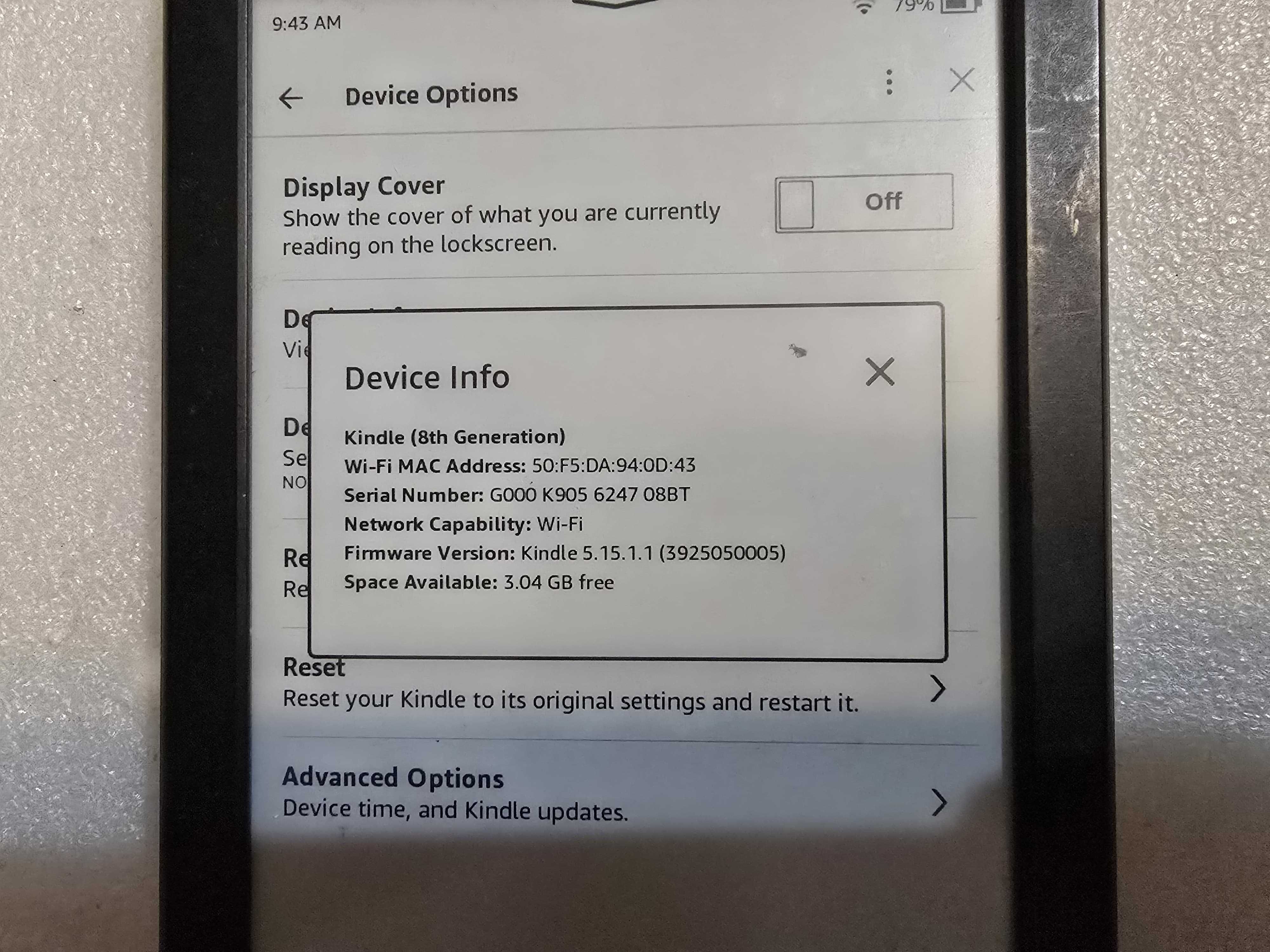 eReader Amazon Kindle Touch Screen (8th Generation) 4GB - poze reale