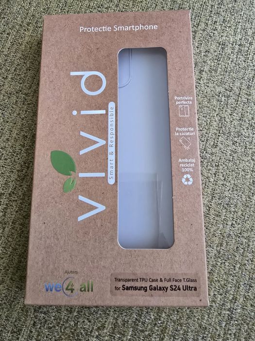 Set husa Gelly+Folie securizata Samsung Galaxy S24 Ultra