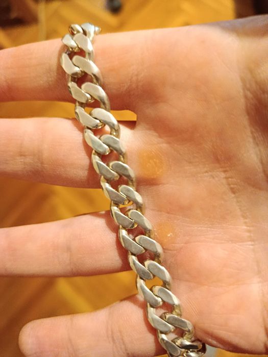 Сребърна гривна-тип панцер