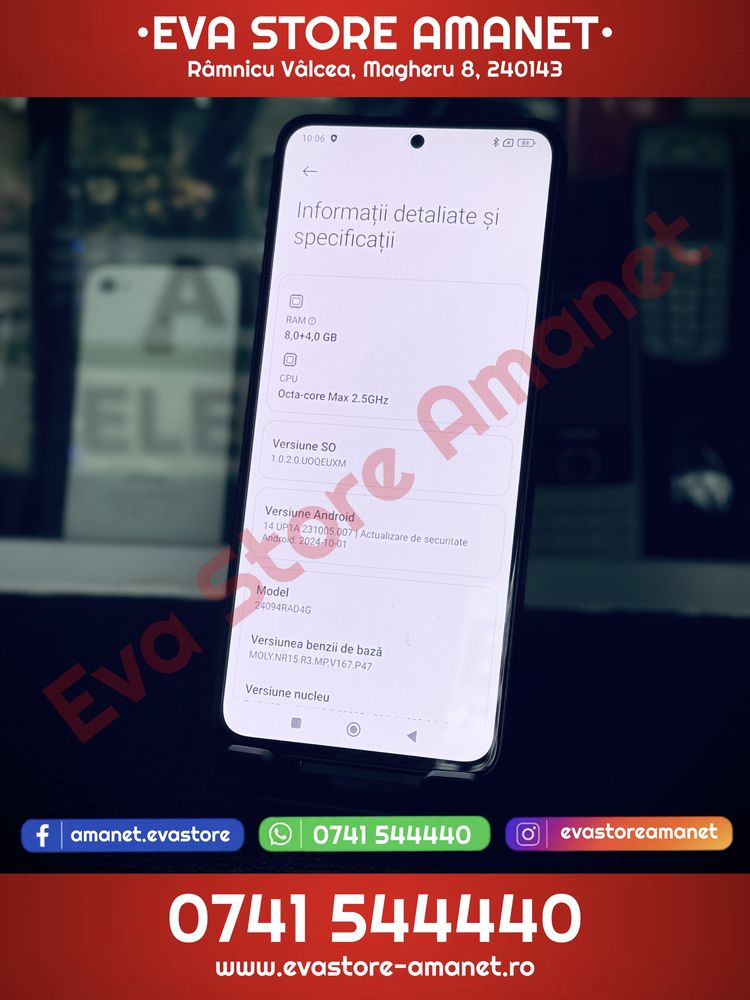 XIAOMI Redmi Note 14 5G Titan Black 256GB 8GB RAM Dual SIM