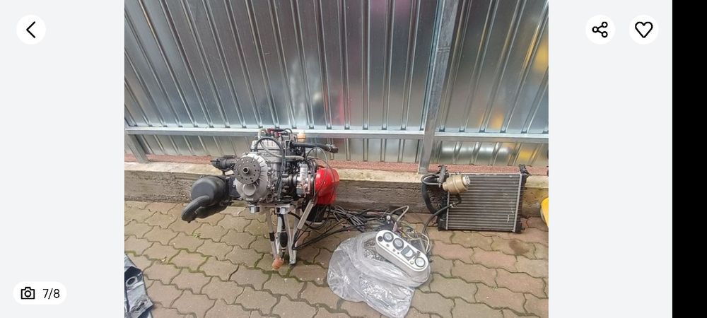 Vând motor rotax 582 cm³ 64 CP aviație paramotor, motodeltaplan avion
