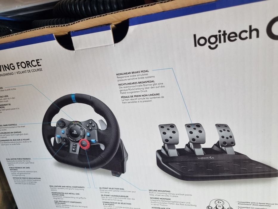 Volan gaming LOGITECH G29 compatibil cu PC, PS3, PS4, PS5
