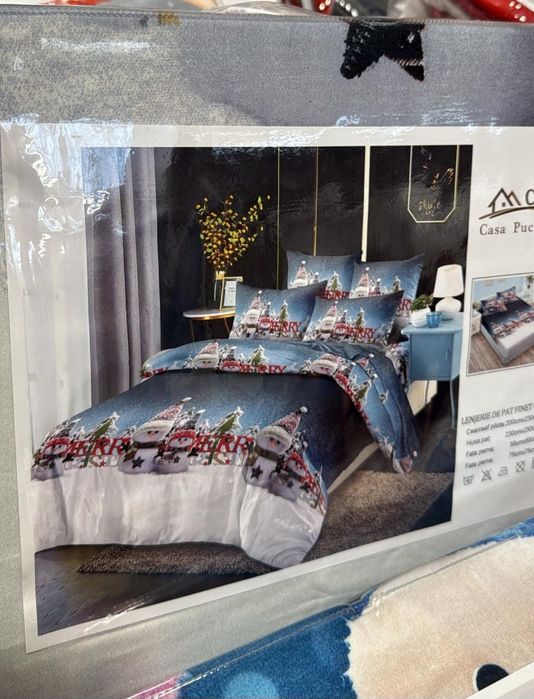 Lenjerie 6 piese Casa Pucioasa (Craciun)