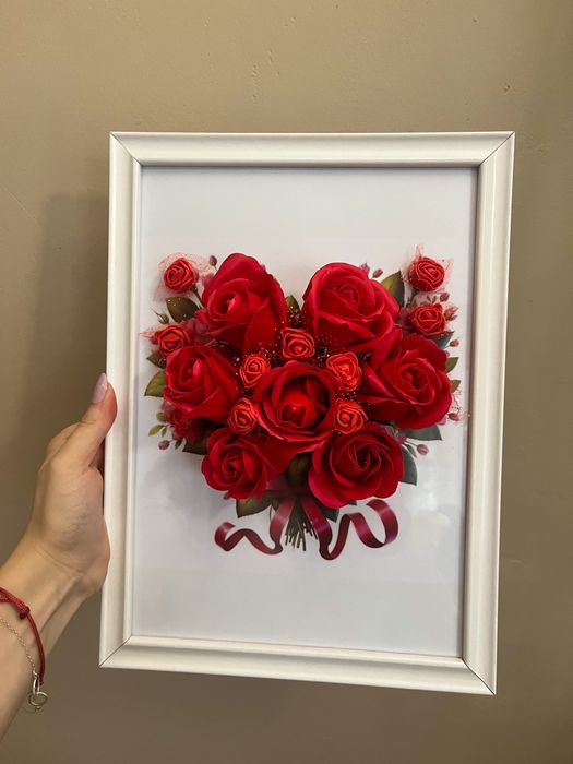 Картина с 3Д цветя