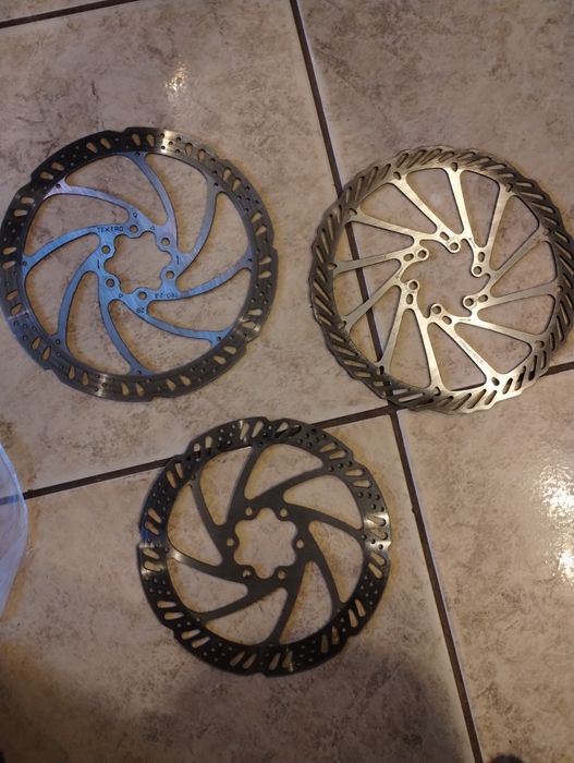 Set două discuri bicicletă Tektro 180 /160 si un disc Toopre 180 ,