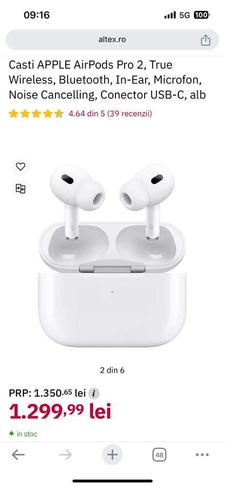 Vad Casti APPLE AirPods Pro 2,