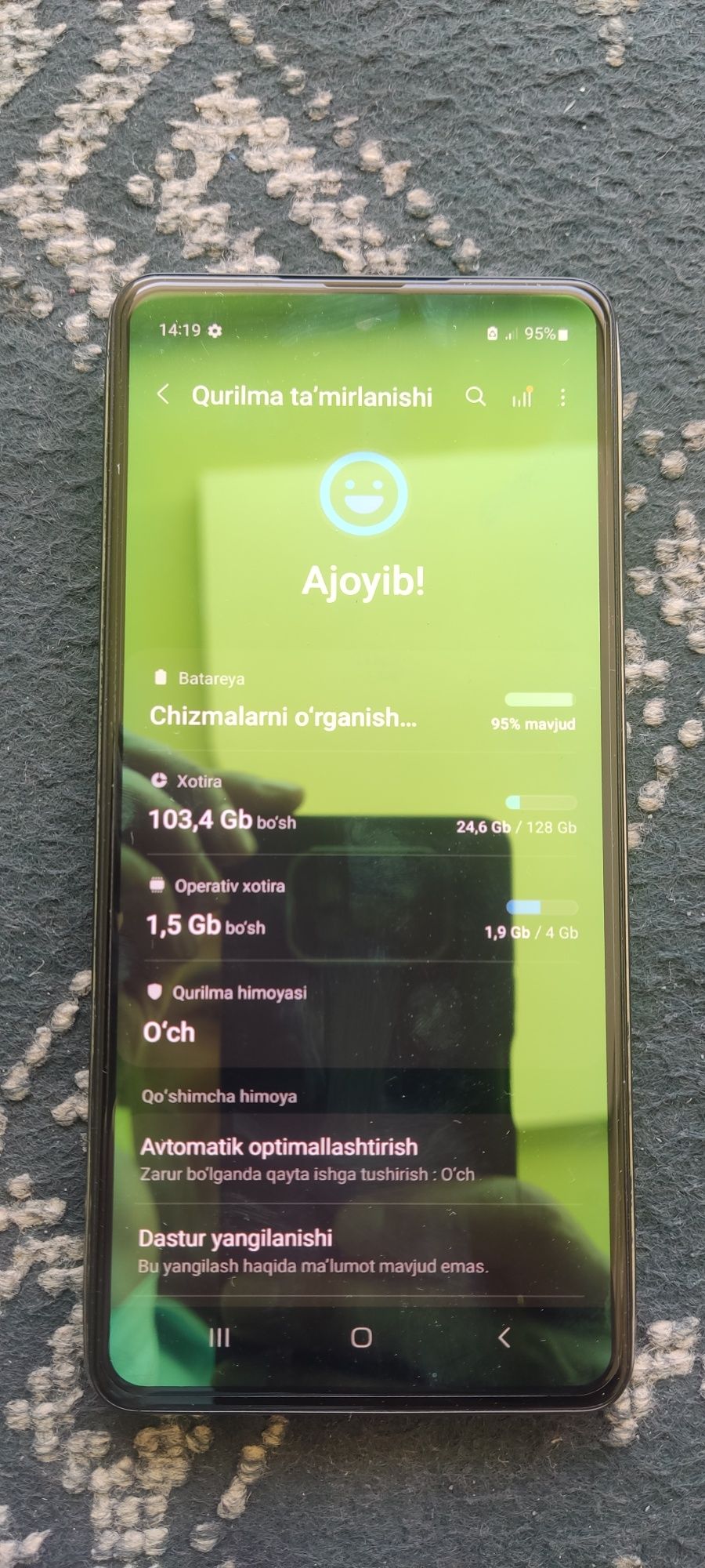 Samsung A52   6/128 aybi yoq 2 simkartali ishonarli